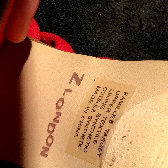 Z London Women Heels Lace Around Red Size 6 - Picture 3 of 3